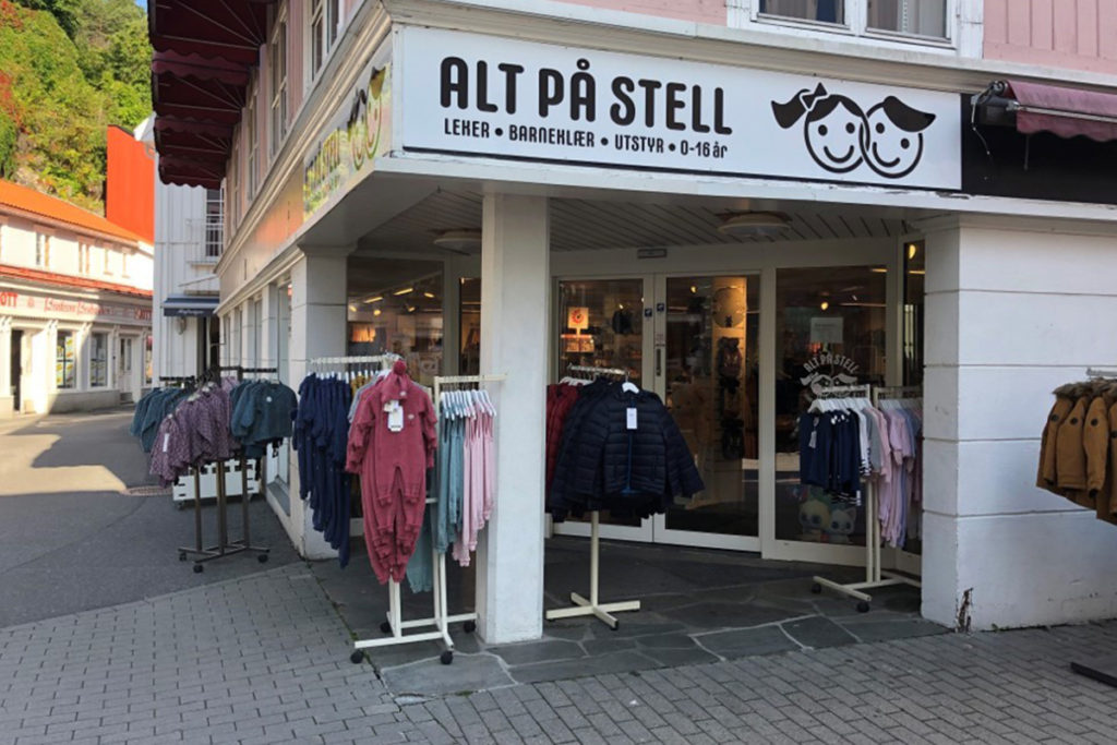 utsiden av butikken Alt På Stell i Kragerø