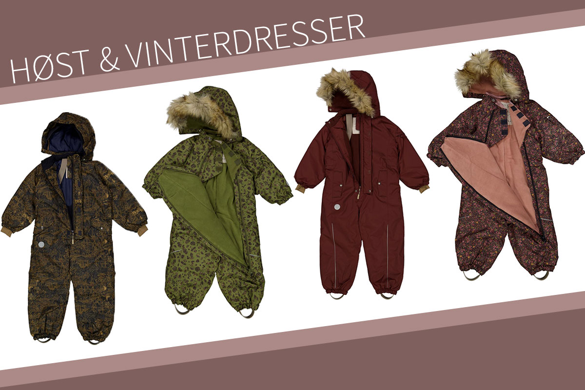 vinterdress for barn og baby, vinterdress fra Wheat